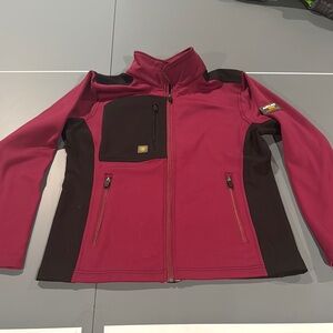 Womens Maroon and Black Jacket